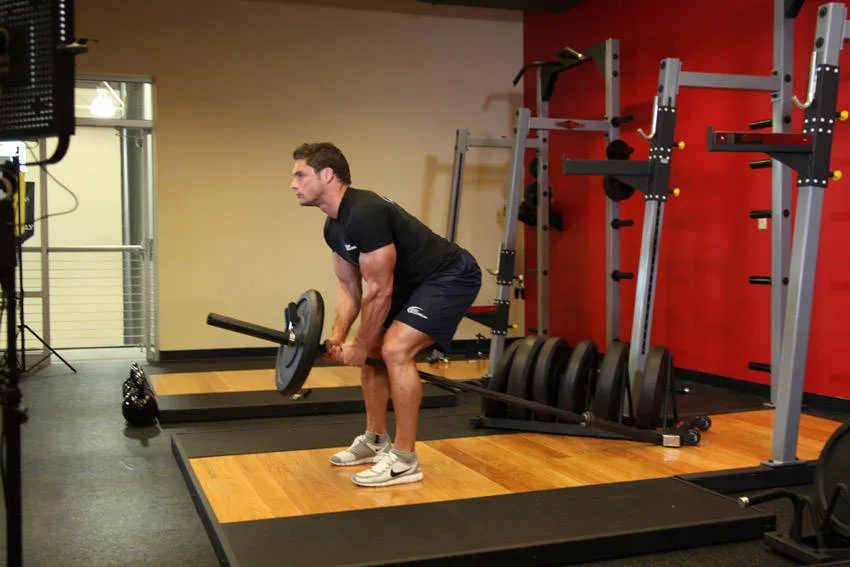 Bent Over Two-Arm Long Bar Row