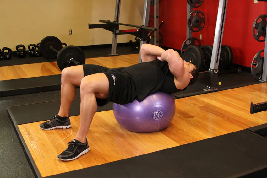 Exercise Ball Crunch