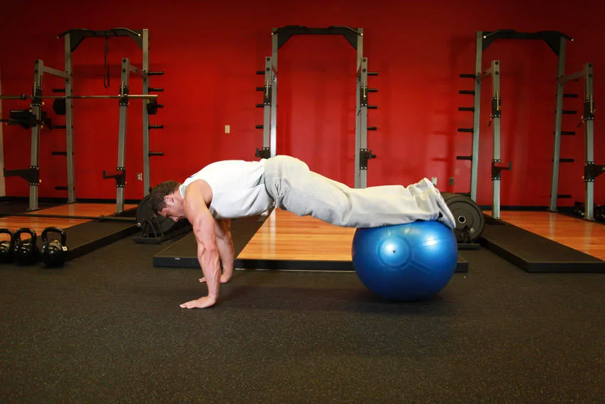 Exercise Ball Pull-In