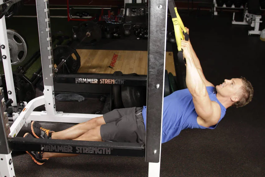Inverted Row with Straps