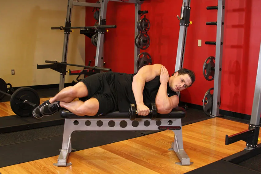 Lying One-Arm Lateral Raise Lying One-Arm Lateral Raise