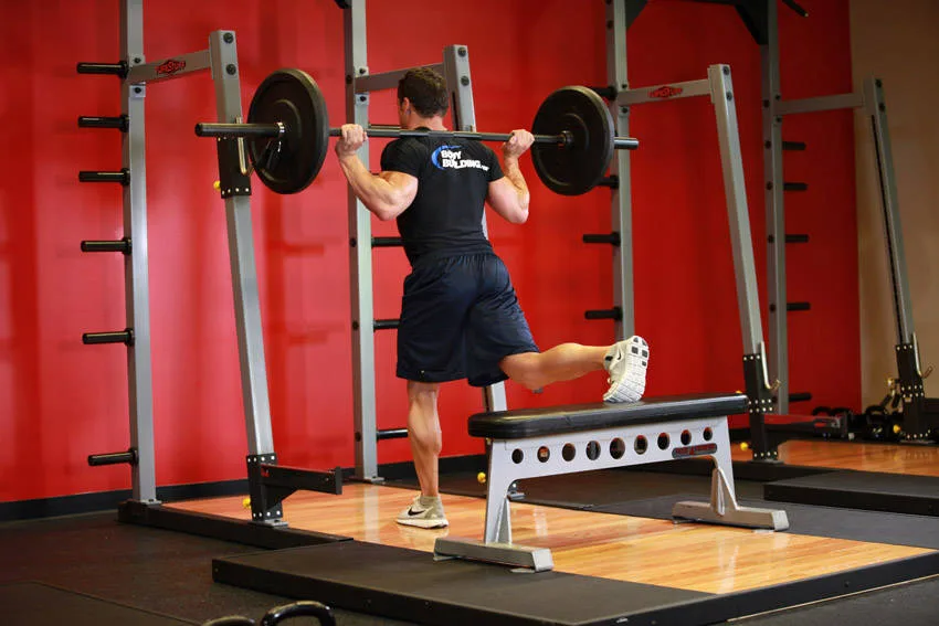 One Leg Barbell Squat One Leg Barbell Squat