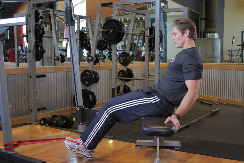 Seated Band Hamstring Curl Seated Band Hamstring Curl
