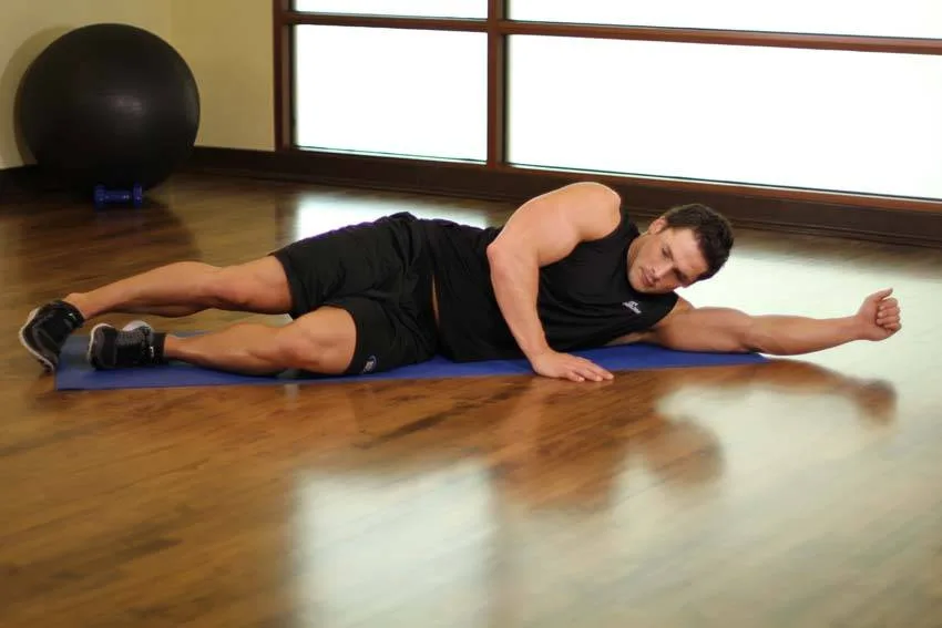 Side-Lying Floor Stretch Side-Lying Floor Stretch