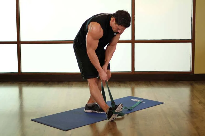 Standing Hamstring And Calf Stretch Standing Hamstring And Calf Stretch