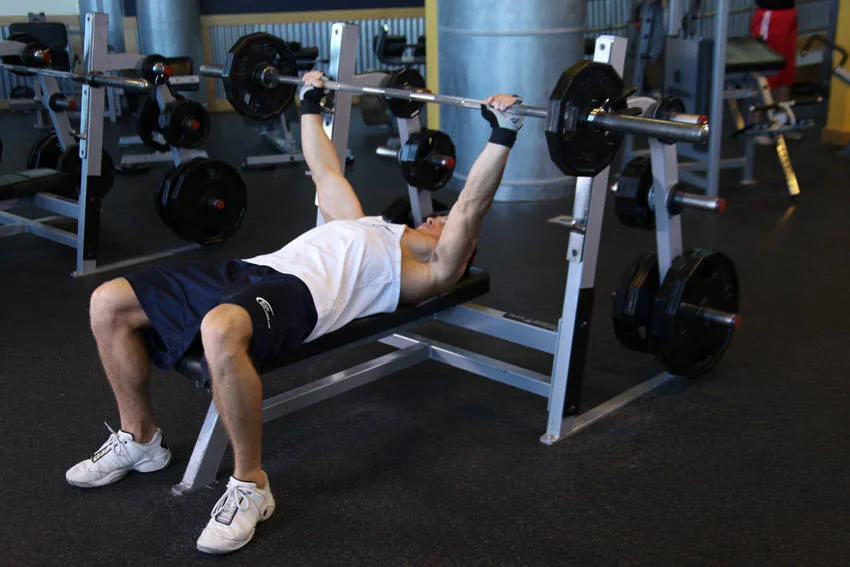 Wide-Grip Barbell Bench Press Wide-Grip Barbell Bench Press