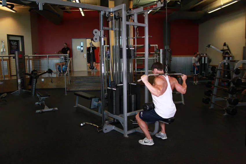 Wide-Grip Pulldown Behind The Neck Wide-Grip Pulldown Behind The Neck